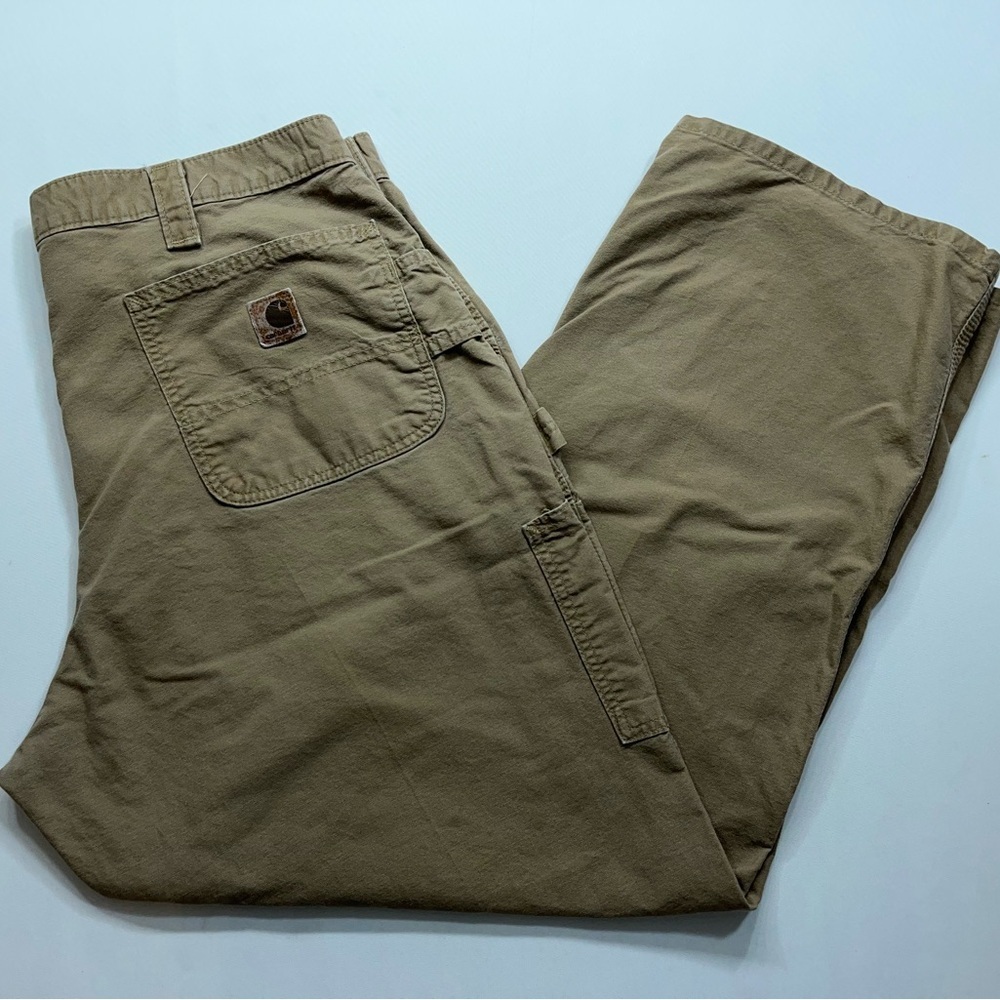 Carhartt Pants Mens Size 40x30 B161 DHK Khaki Workwear